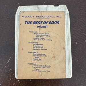 Melody Recording 8 Track Cassette Elvis Presley The Best Of Elvis